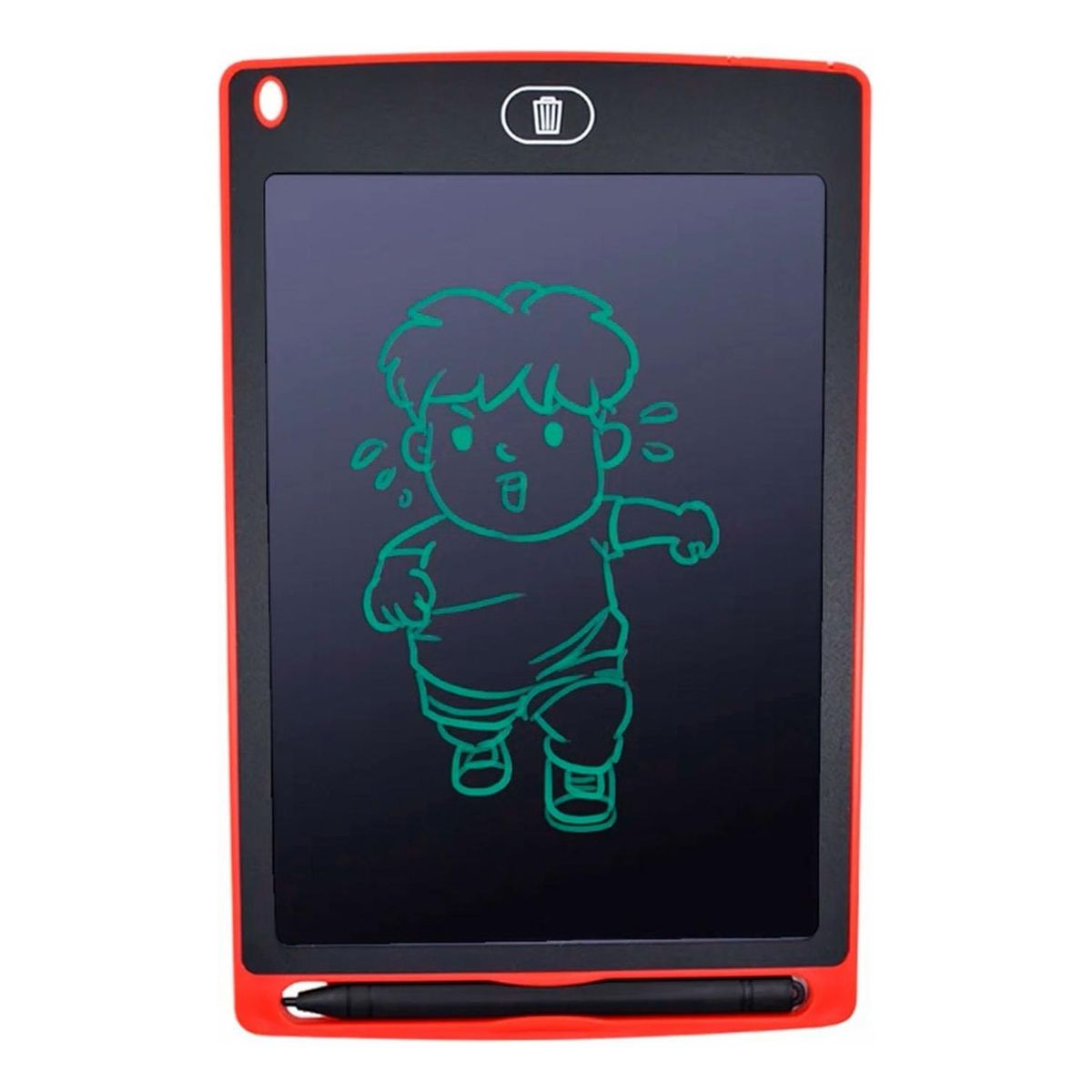 GENERICO - Pizarra Mágica Anotador Dibujo Con Lapiz 8.5pulgada - Rojo