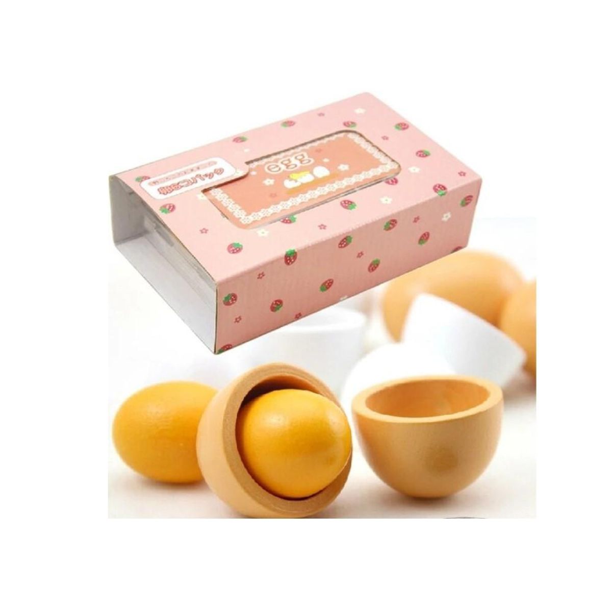 ARTIDIX - Huevos de madera Montessori  caja de 6 unidades  PB-C3