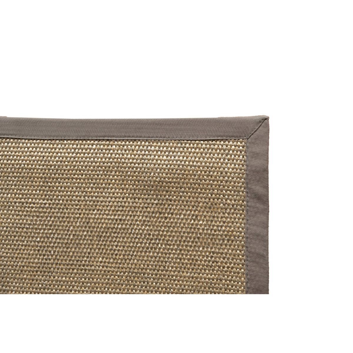 GENERICO - Alfombra Sisal Natural Borde Café 170x240 cm KF731