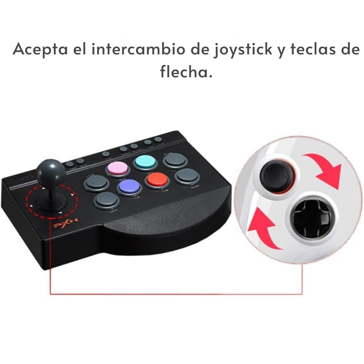 CRUSEC - Joystick Para Juegos Arcade PXN 0082 PC/XBOX/PS4