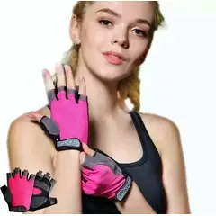 GENERICO - Guantes Bicicleta Rosados Para Chicas color rosa