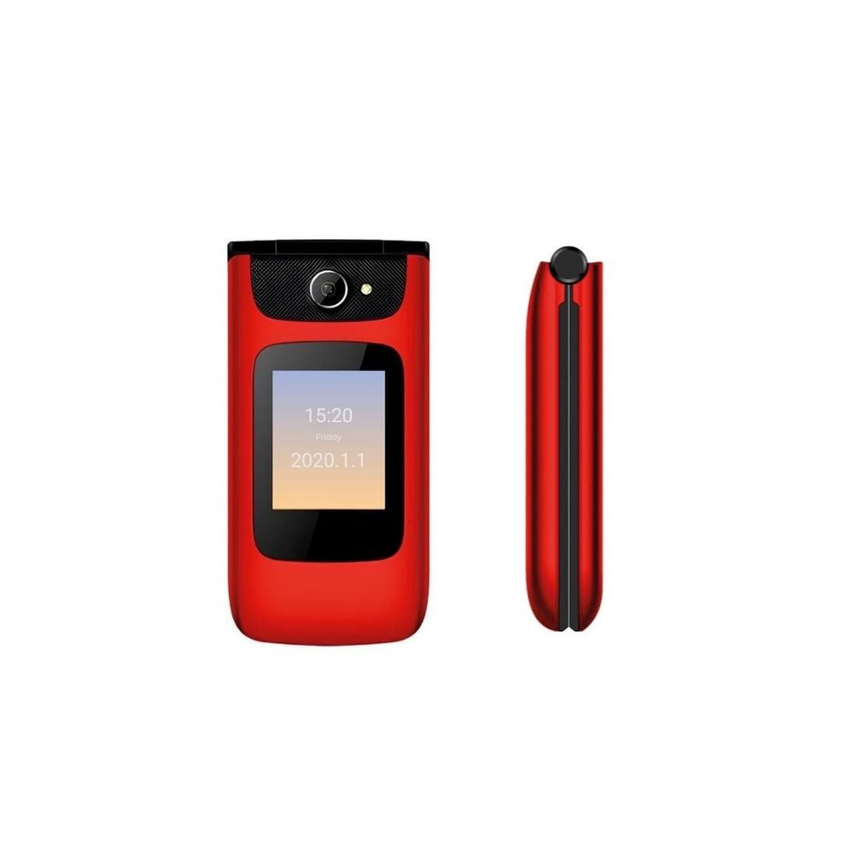 INTROTECH - Celular Senior Introtech 4G Almeja Clamshell Batt Rojo