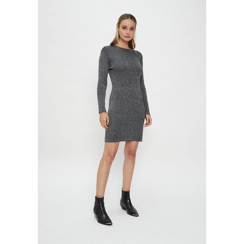 ASH - Vestido Corto Negro Mujer Ash.-