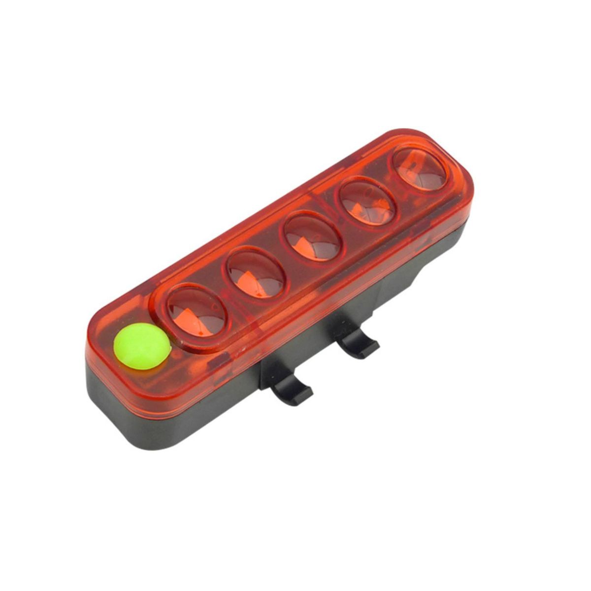 GENERICO - Luz 5 LED Rojos Trasera Recargable USB 5 volt Bicicleta