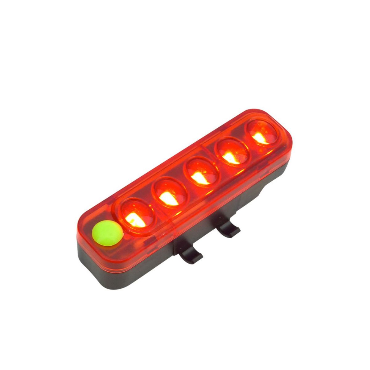 GENERICO - Luz 5 LED Rojos Trasera Recargable USB 5 volt Bicicleta