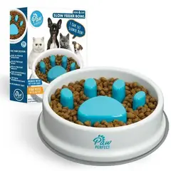 GENERICO - Plato anti ansiedad comedor lento para mascotas mini, pequeños y medianos.