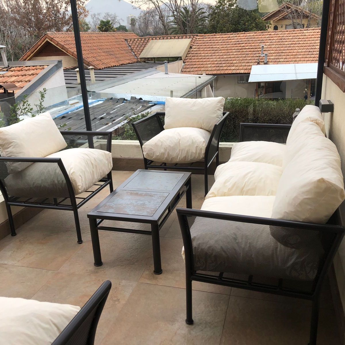 MUEBLES Y TERRAZAS - Juego de living para terraza malla