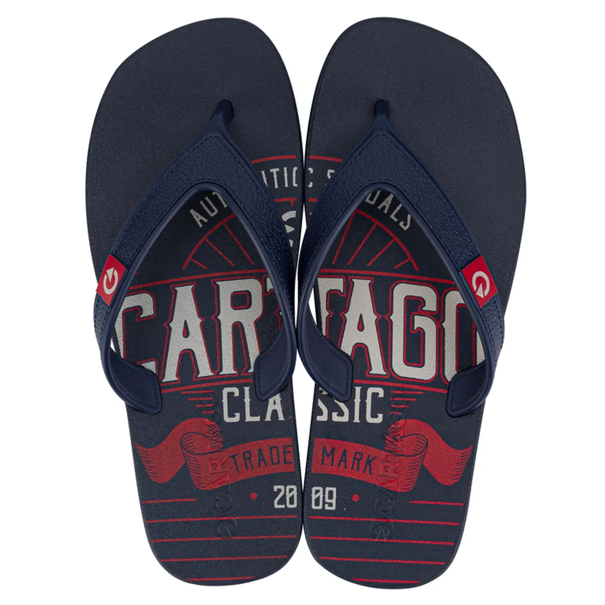 CARTAGO - Sandalia Hombre Azul/Rojo Dakar Cartago