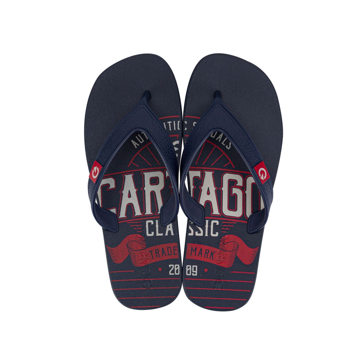 CARTAGO - Sandalia Hombre Azul/Rojo Dakar Cartago