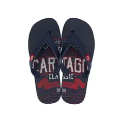 CARTAGO - Sandalia Hombre Azul/Rojo Dakar