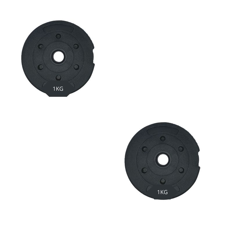 GENERICO - 2 Disco Para Barra 1 Kg pvc Preolimpico