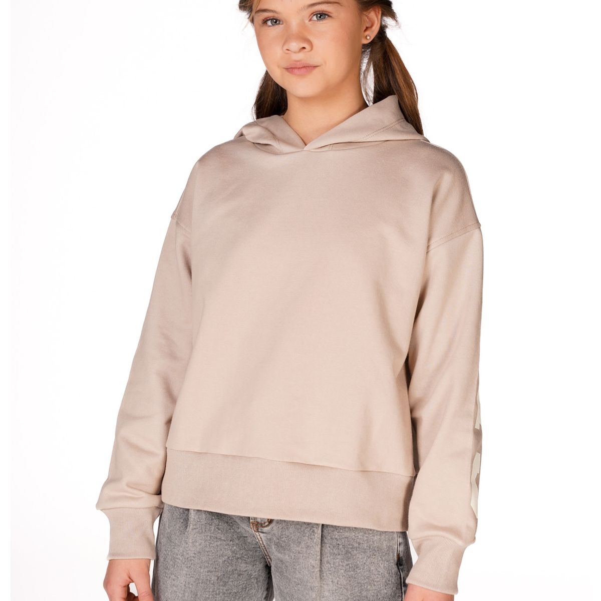 CACAO - POLERÓN KIRK REGULAR ESTAMPADO TEXTO CACAO