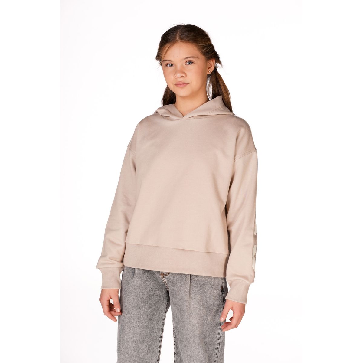 CACAO - POLERÓN KIRK REGULAR ESTAMPADO TEXTO CACAO