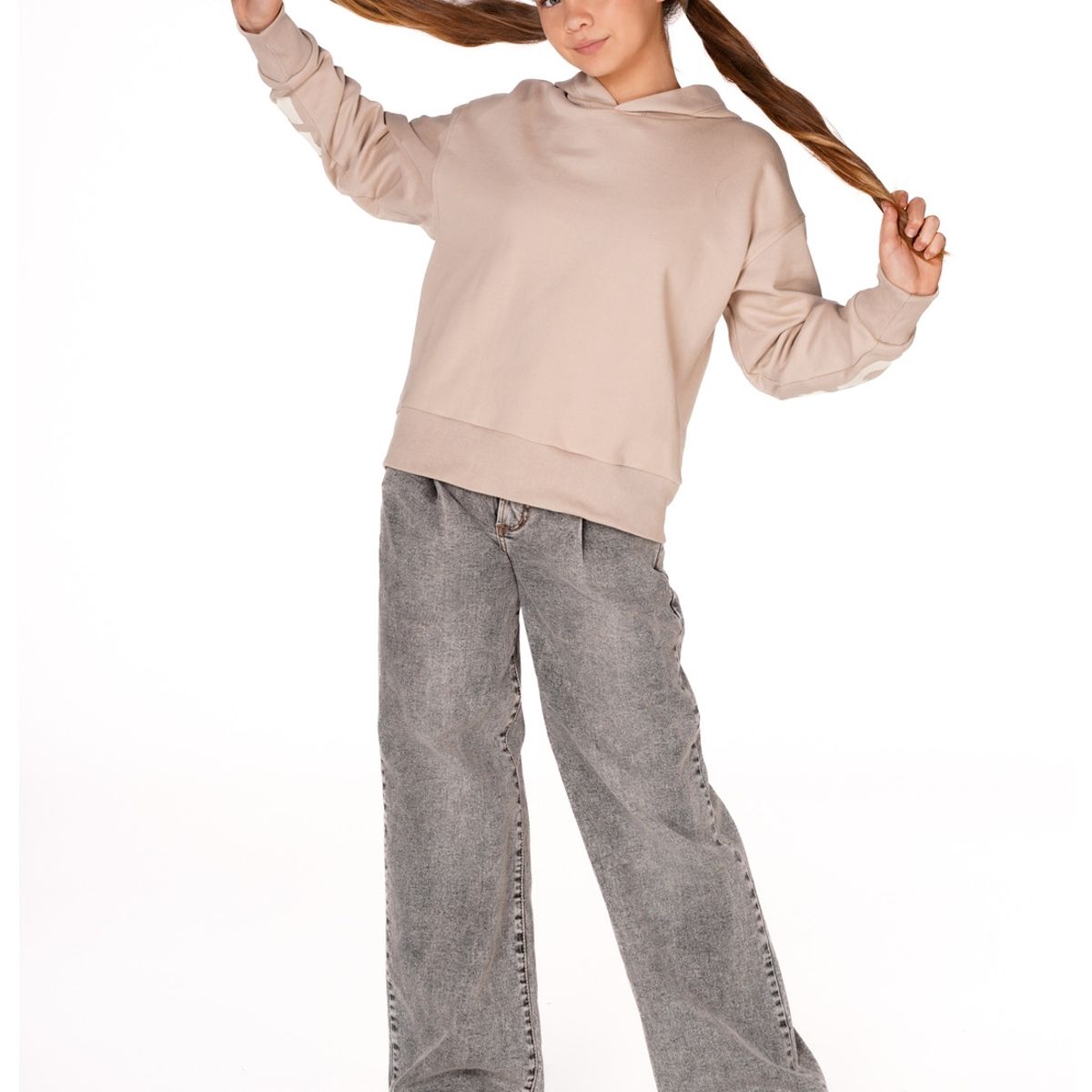 CACAO - POLERÓN KIRK REGULAR ESTAMPADO TEXTO CACAO