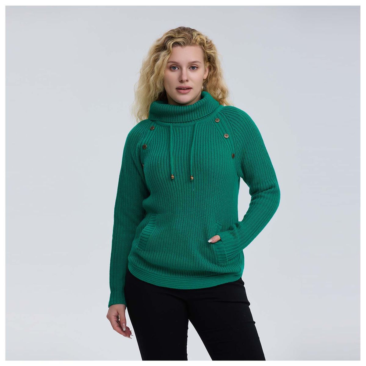 FASHION'S PARK - Sweater Mujer Tejido Verde Fashion's Park
