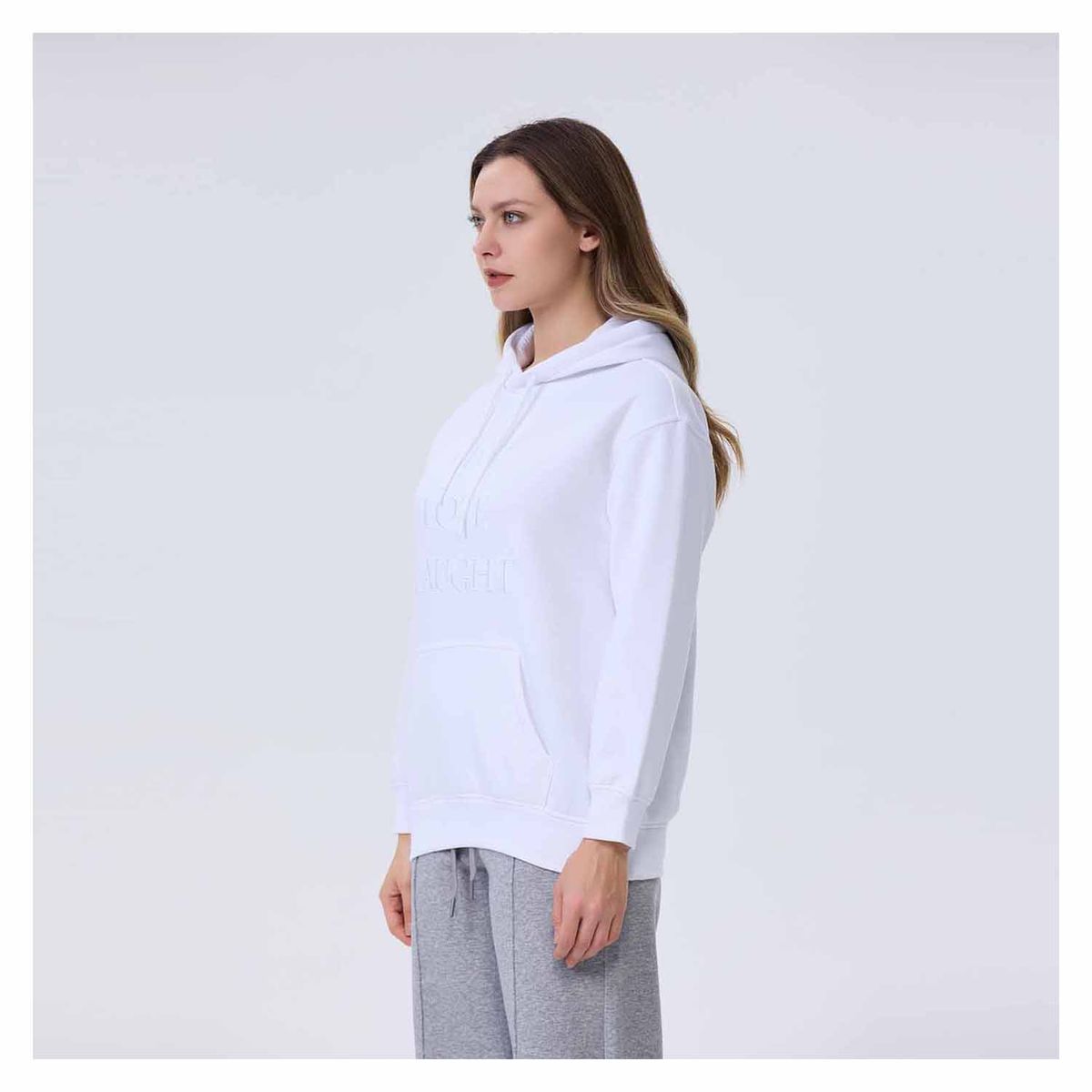 FASHION'S PARK - Polerón Mujer Estampado Blanco Fashion's Park