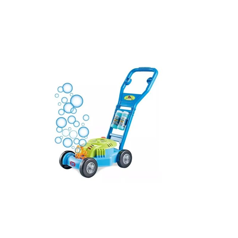 GENERICO - Carrito Caminador Lanza Burbujas Azul Blue