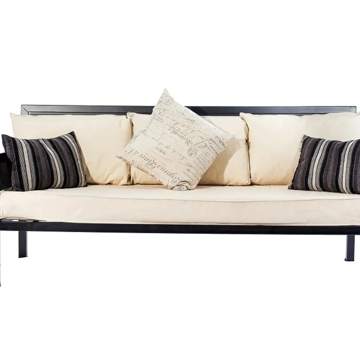 MUEBLES Y TERRAZAS - Cómodo living de terraza modelo cuadrado malla completa