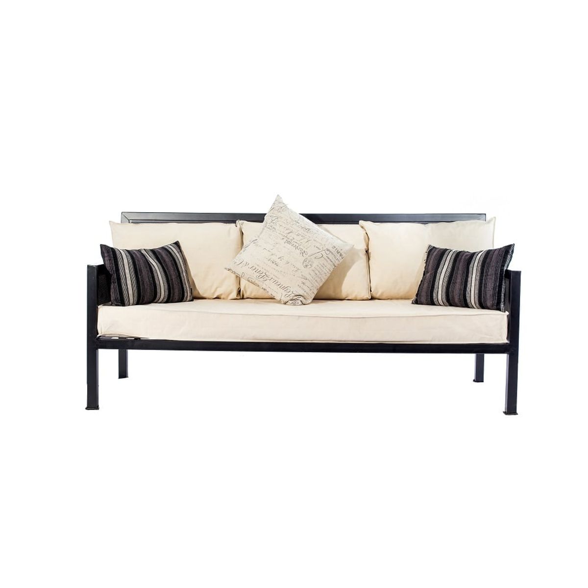 MUEBLES Y TERRAZAS - Cómodo living de terraza modelo cuadrado malla completa