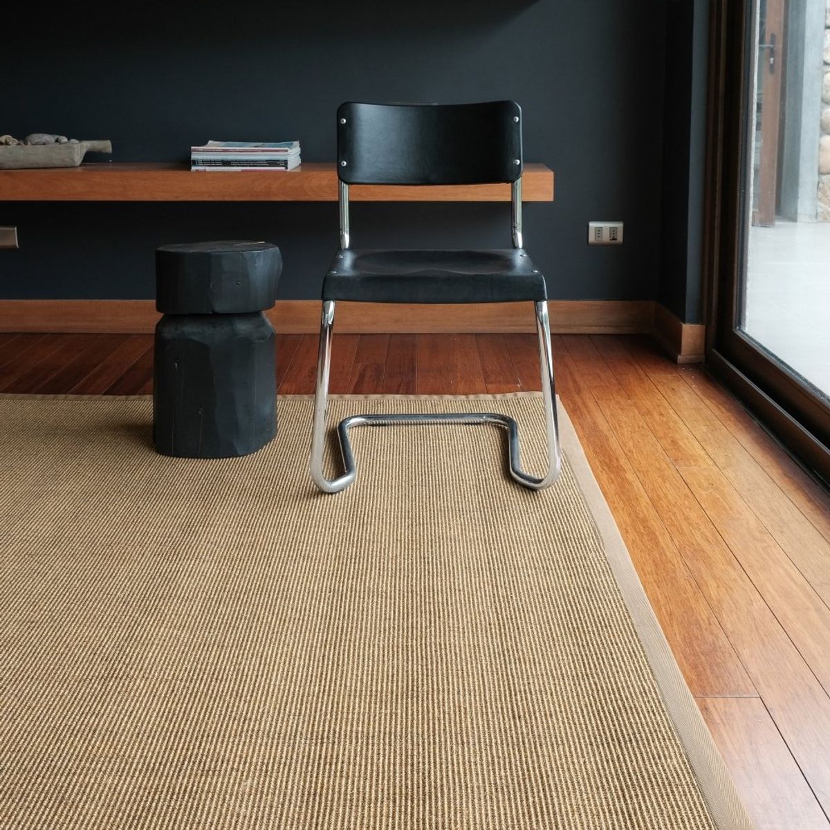 GENERICO - Alfombra Sisal Natural Borde Beige 170x240 cm BD485