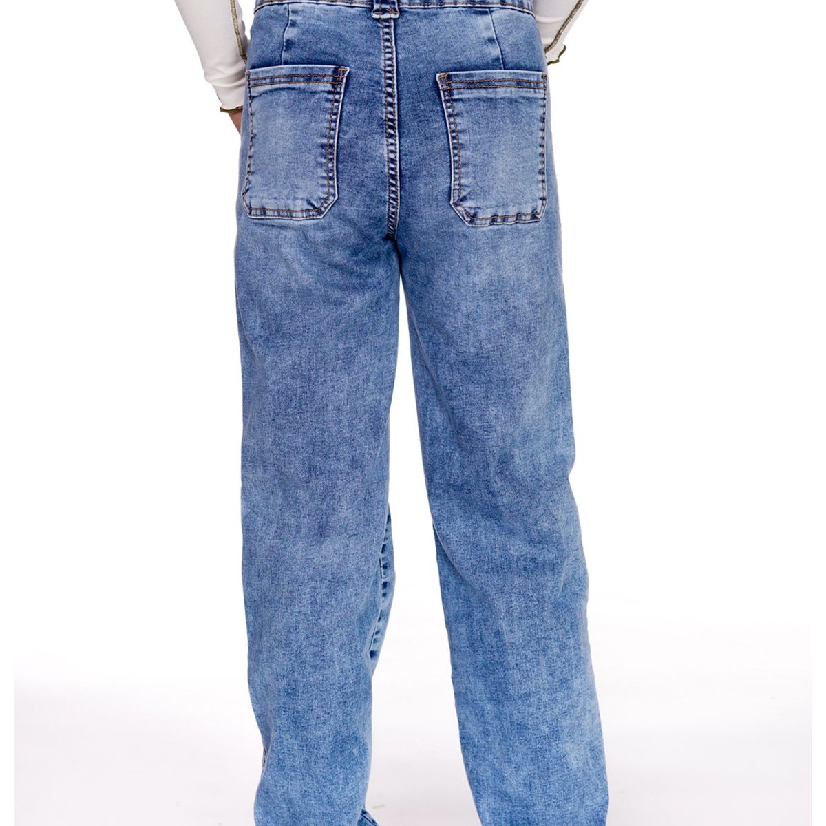 CACAO - JEANS TOTA RECTO BOLSILLO PARCHE DIAGONAL CACAO