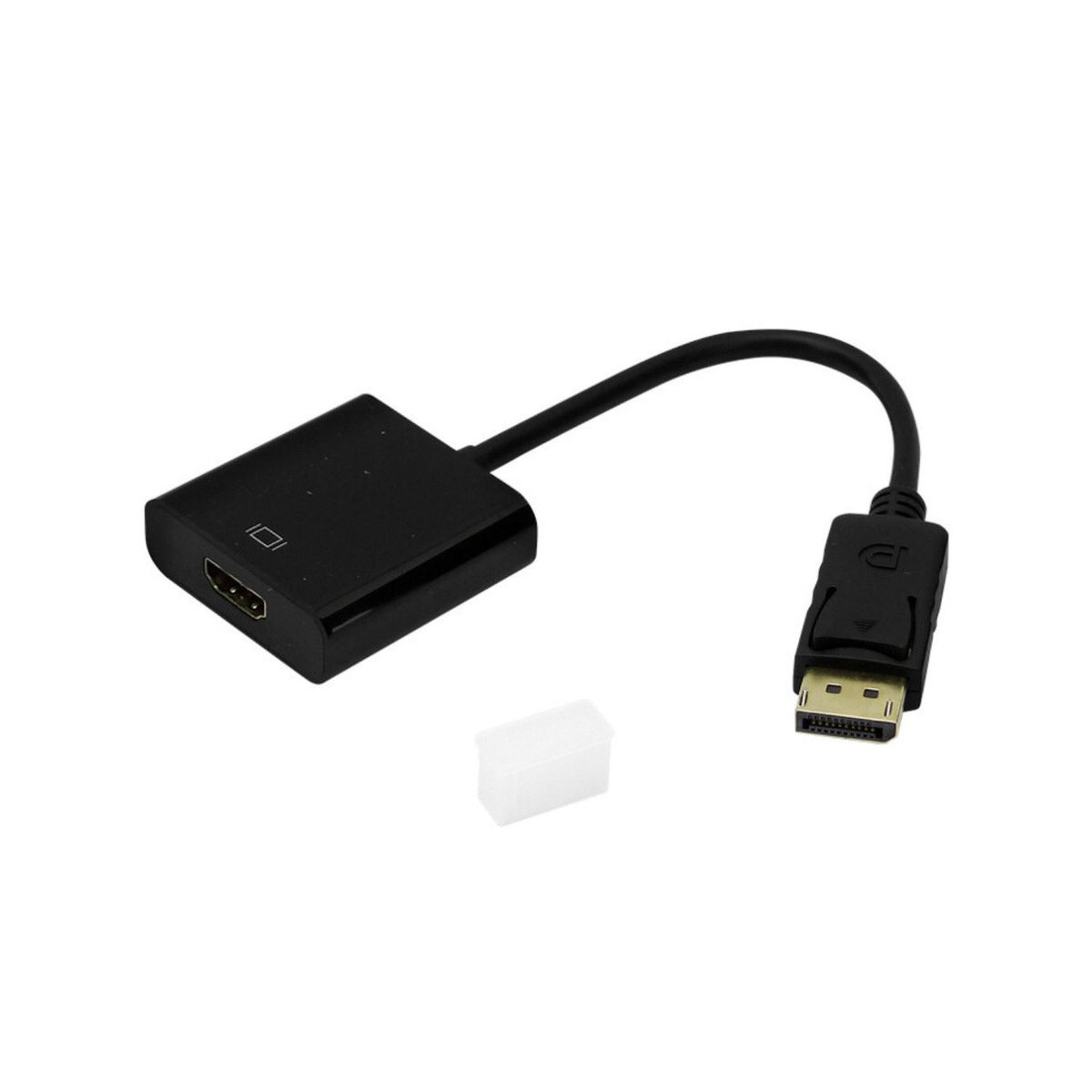 GENERICO - Convertidor de Port A HDMI 24cm Monitores Proyectores TV