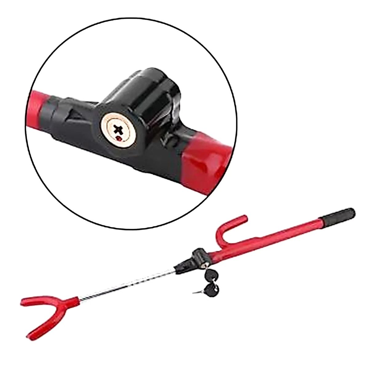 GENERICO - Traba Volante De Acero Reforzado Para Auto Universal