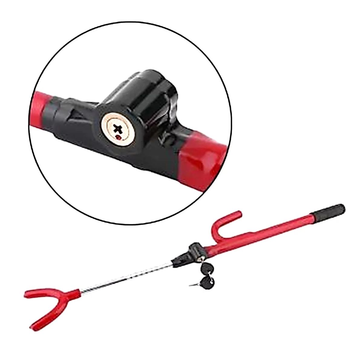 GENERICO - Traba Volante De Acero Reforzado Para Auto Universal