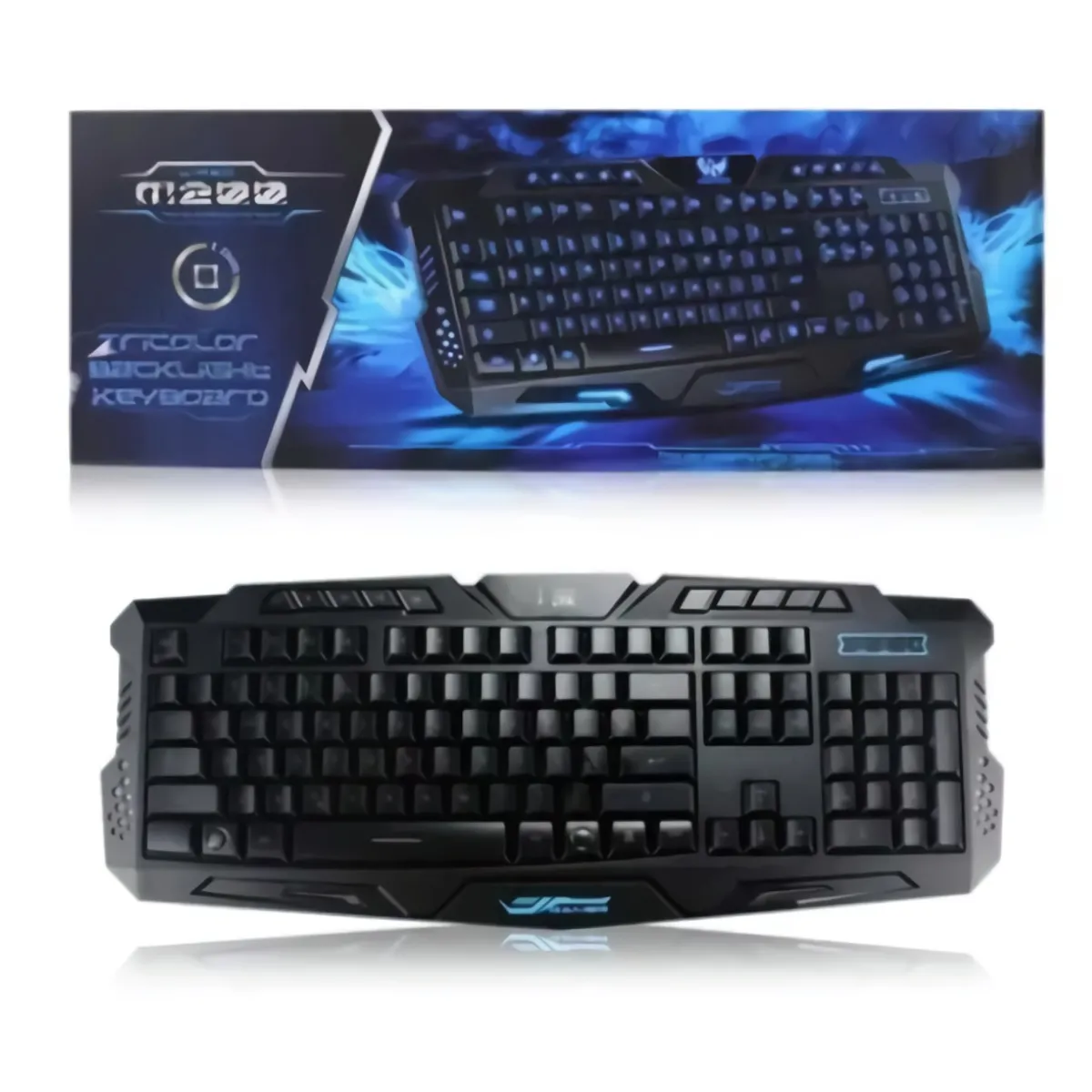 GENERICO - Teclado Wired M200 Tricolor Real Gamer Plus