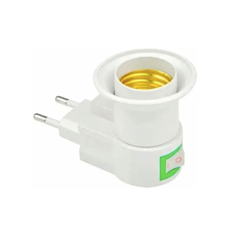 GENERICO - Adaptador Para Ampolletas Con Interruptor