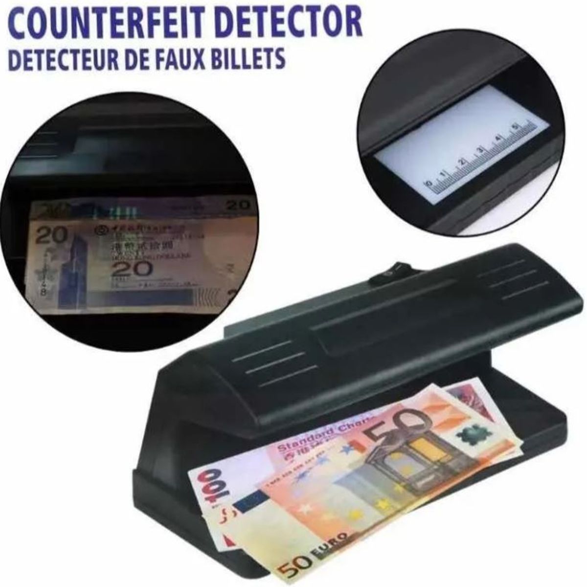 GENERICO - Maquina Detector De Billetes Falsos