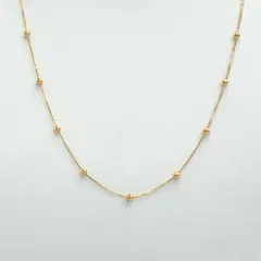 ELLA JOYAS - Cadena Bolitas Oro Amarillo 18k