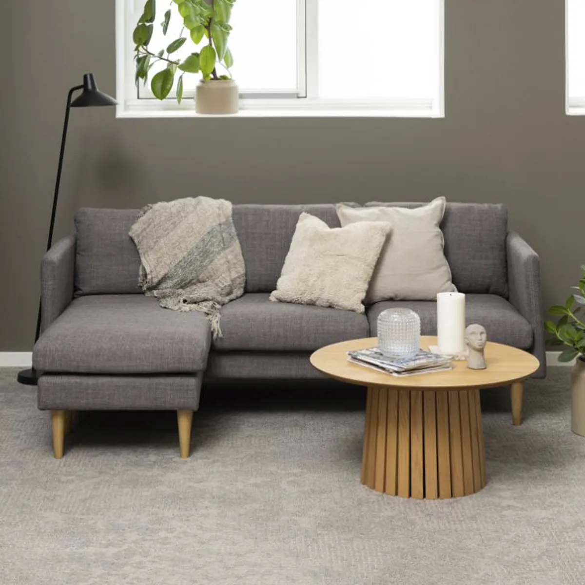 FORM DESIGN - Seccional 2 Cuerpos Molly Gris Form