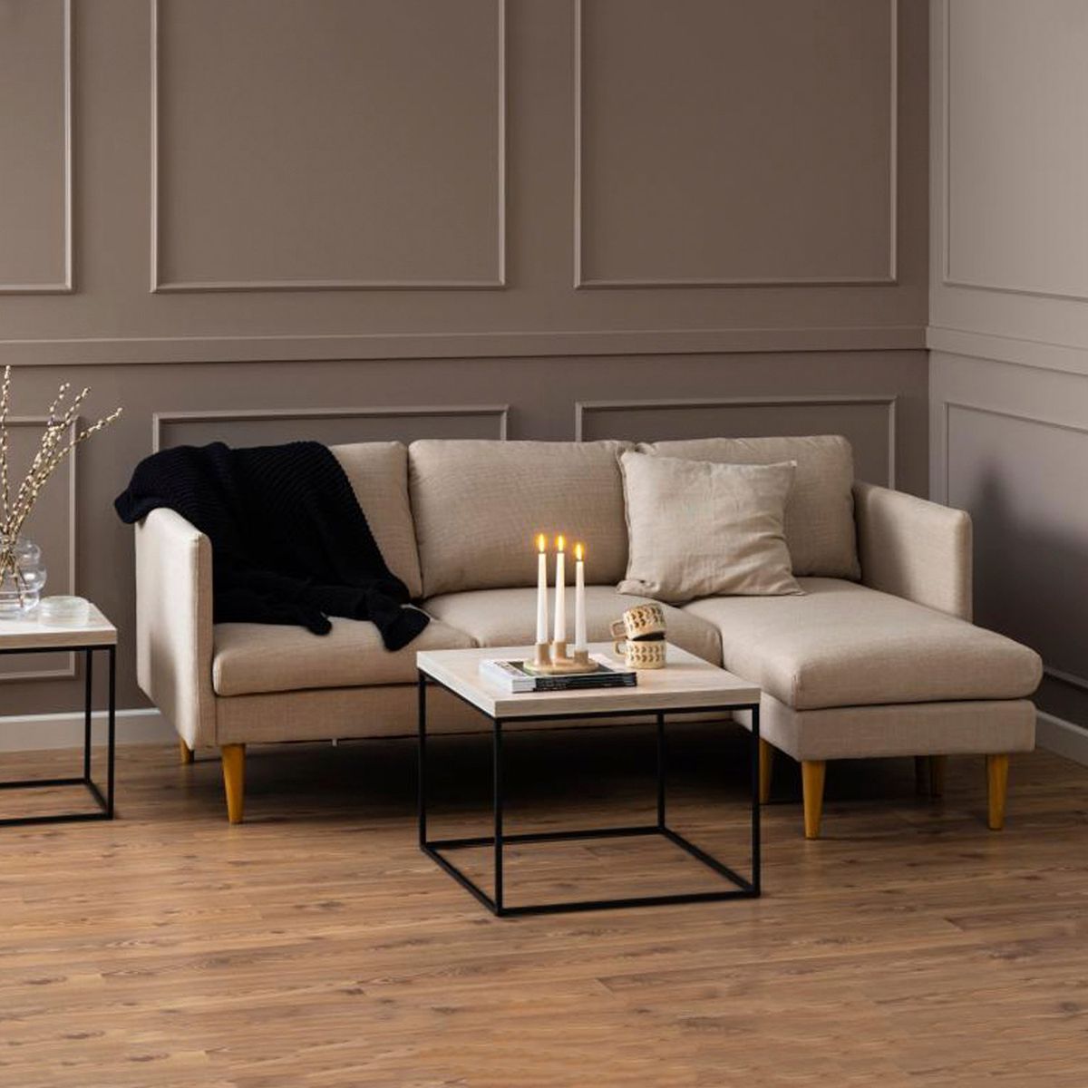 FORM DESIGN - Seccional 2 Cuerpos Molly Crudo Form