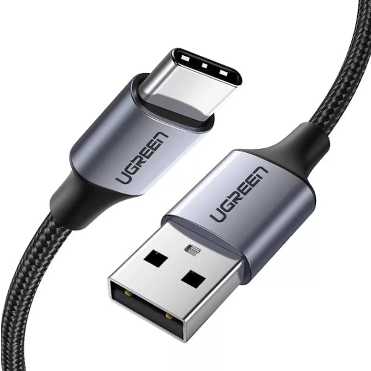 UGREEN - Ugreen Cable Usb-a A Usb-c Trenzado Aluminio Niquelado 2m