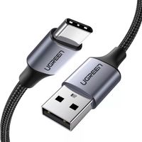 Cable Usb-a A Usb-c Trenzado Aluminio Niquelado 2m