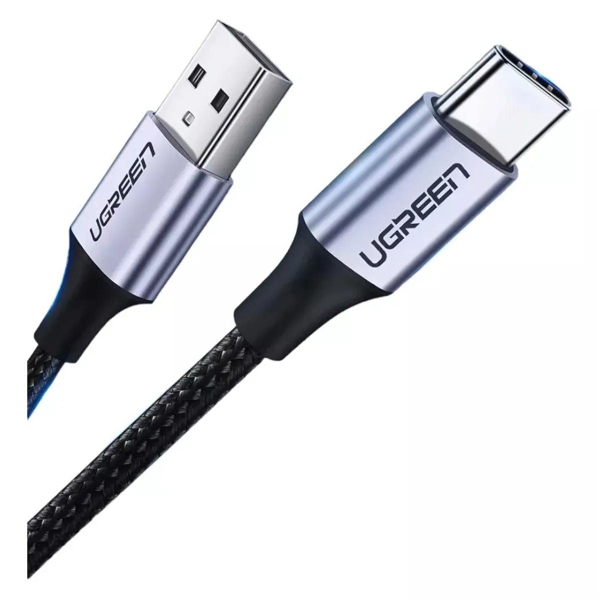 UGREEN - Ugreen Cable Usb-a A Usb-c Trenzado Aluminio Niquelado 2m