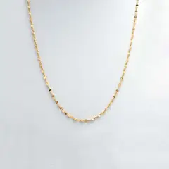 ELLA JOYAS - Cadena Caffe Oro 18k - 40cm