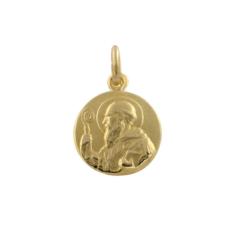 ELLA JOYAS - Medalla San Benito Oro 18k - 16