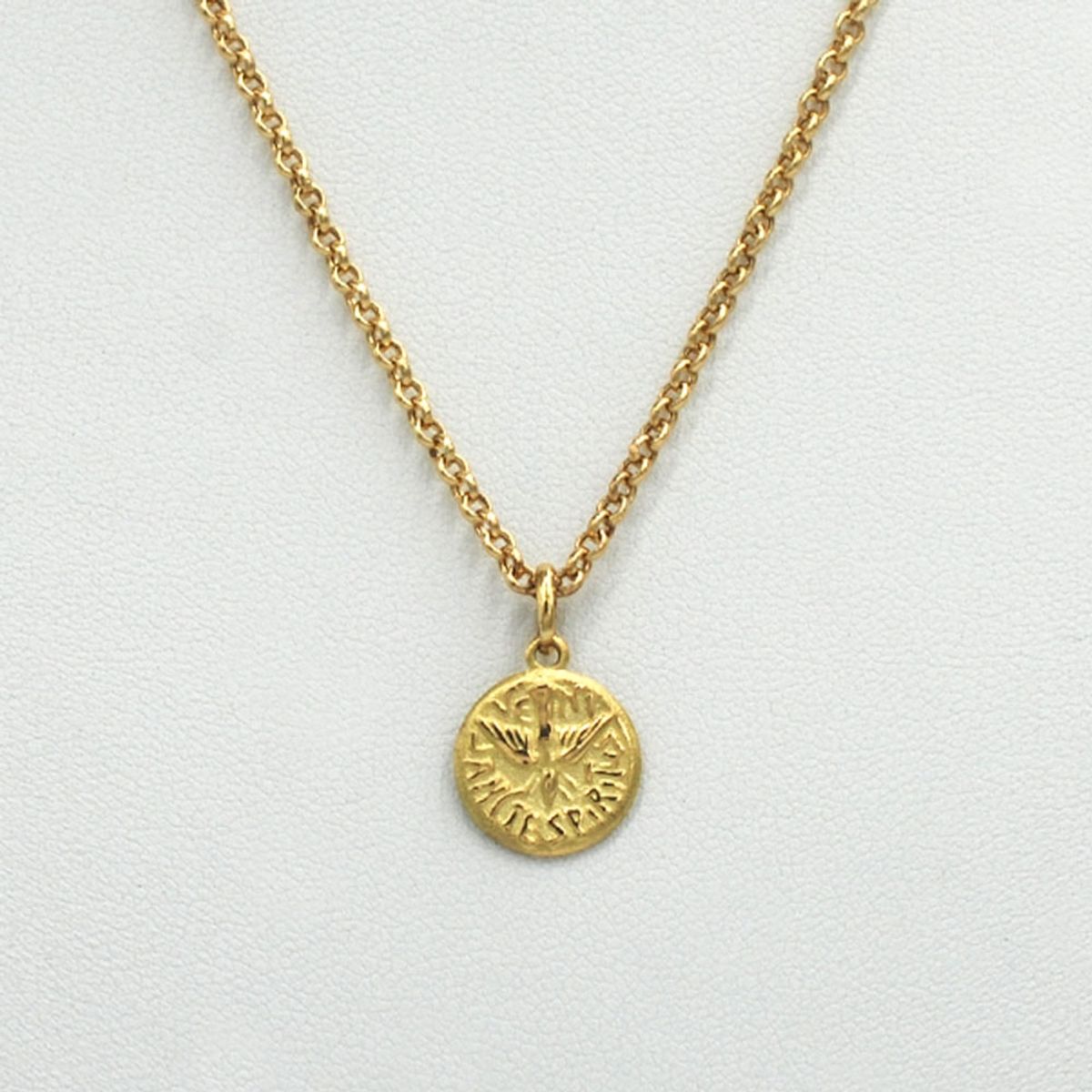 ELLA JOYAS - Conjunto Medalla Espíritu Santo Oro 18k