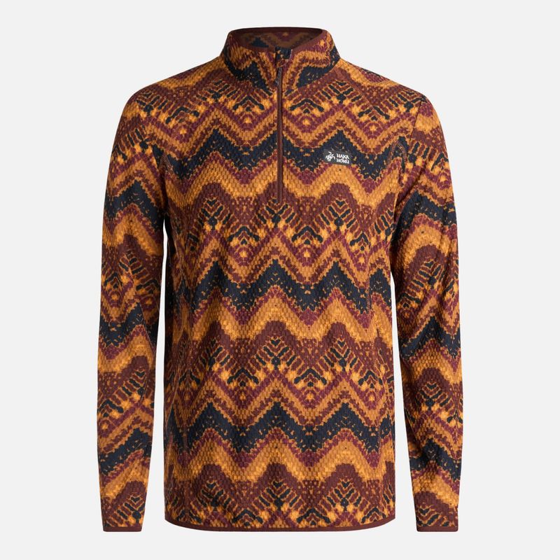 HAKA HONU - Polerón Hombre Taina Print Cafe Haka Honu