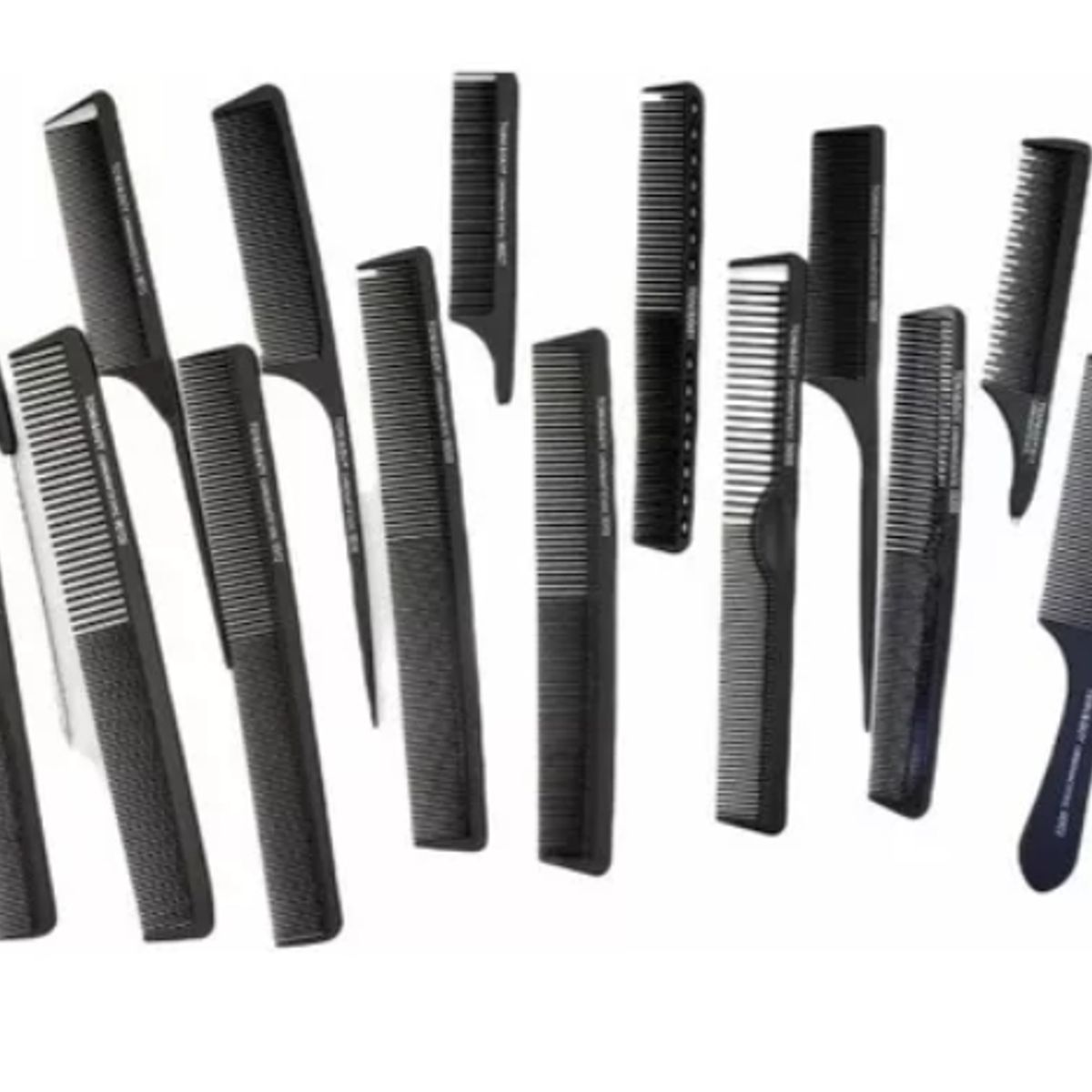 GENERICO - Set De 15 Peinetas Peines Profesionales Carbon