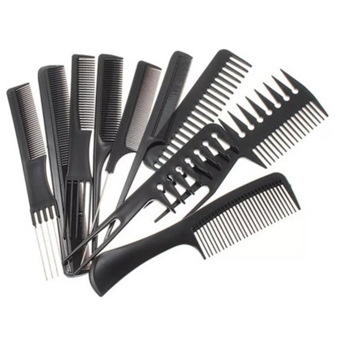 GENERICO - Set De 15 Peinetas Peines Profesionales Carbon