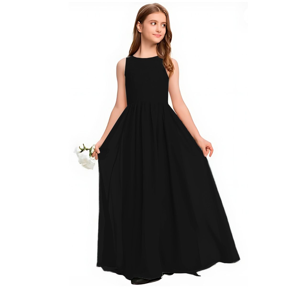 GENERICO - VESTIDO DE NIÑA LARGO IDEAL PARA FIESTA GALA BODA