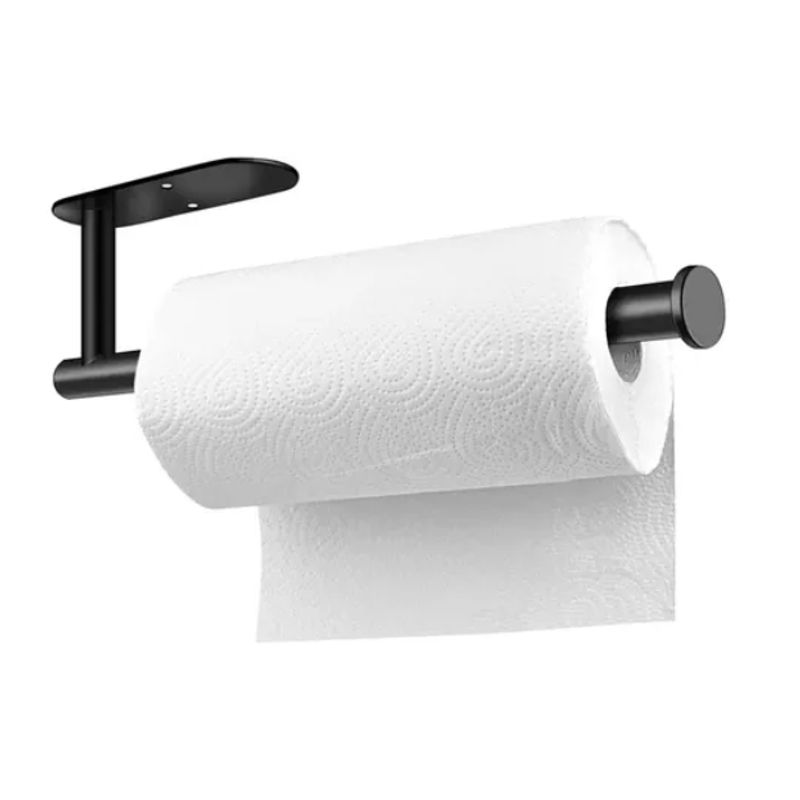 GENERICO - Porta Confort Papel Higiénico Acero Inoxidable Negro Mate
