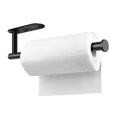 GENERICO - Porta Confort Papel Higiénico Acero Inoxidable Negro Mate