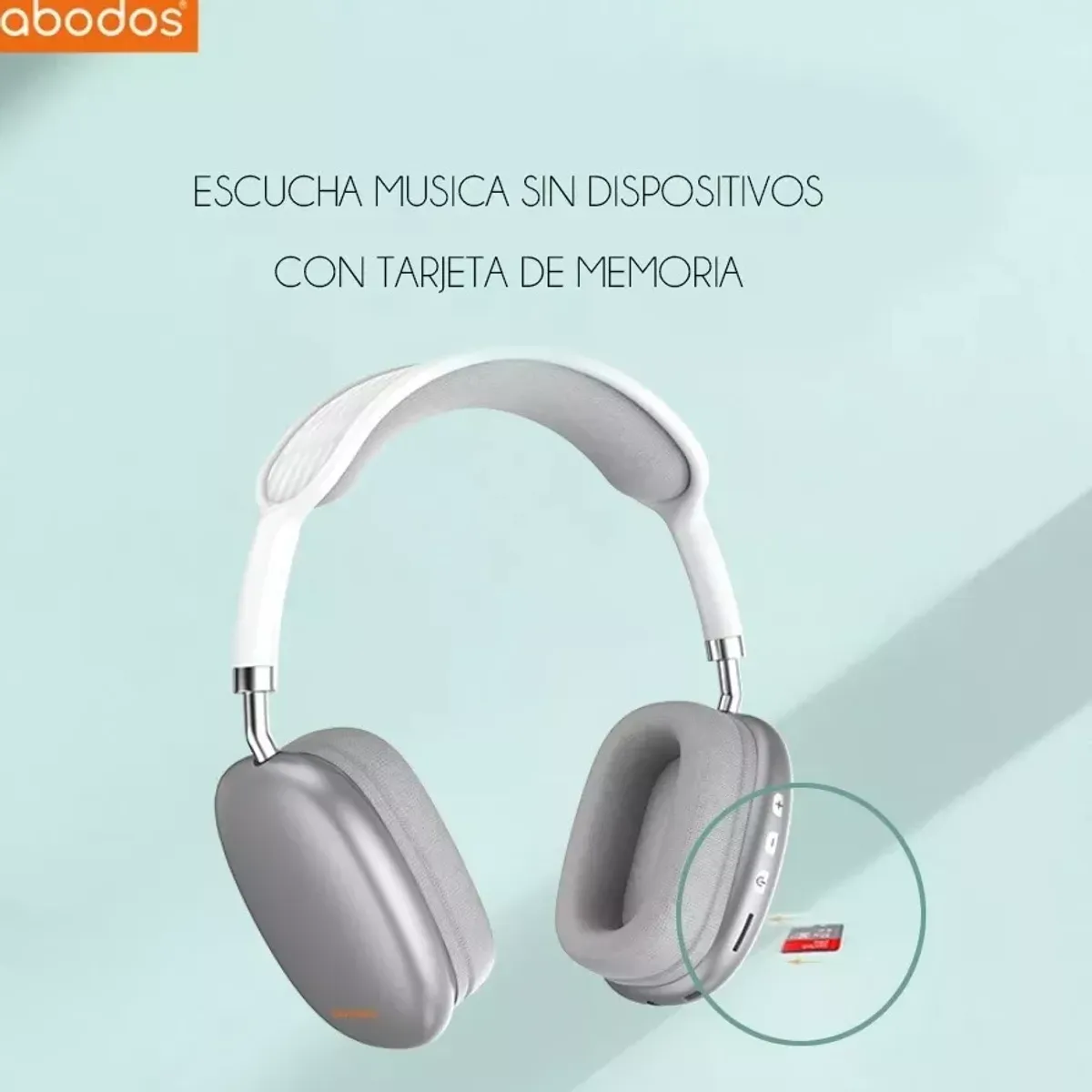 GENERICO - Audífonos Bluetooth/ Blancos Abodos V 50 AS-WH26.