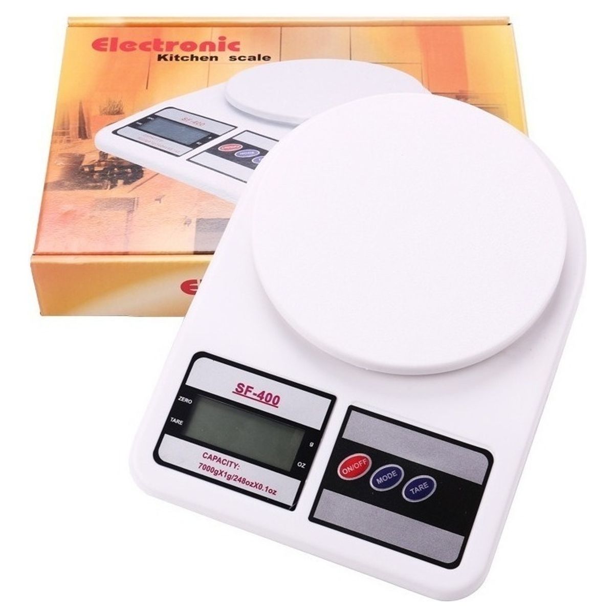 GENERICO - Pesa Digital Nutricional 1g a 10kg  Ideal para Dietas y Preparaciones Fitness