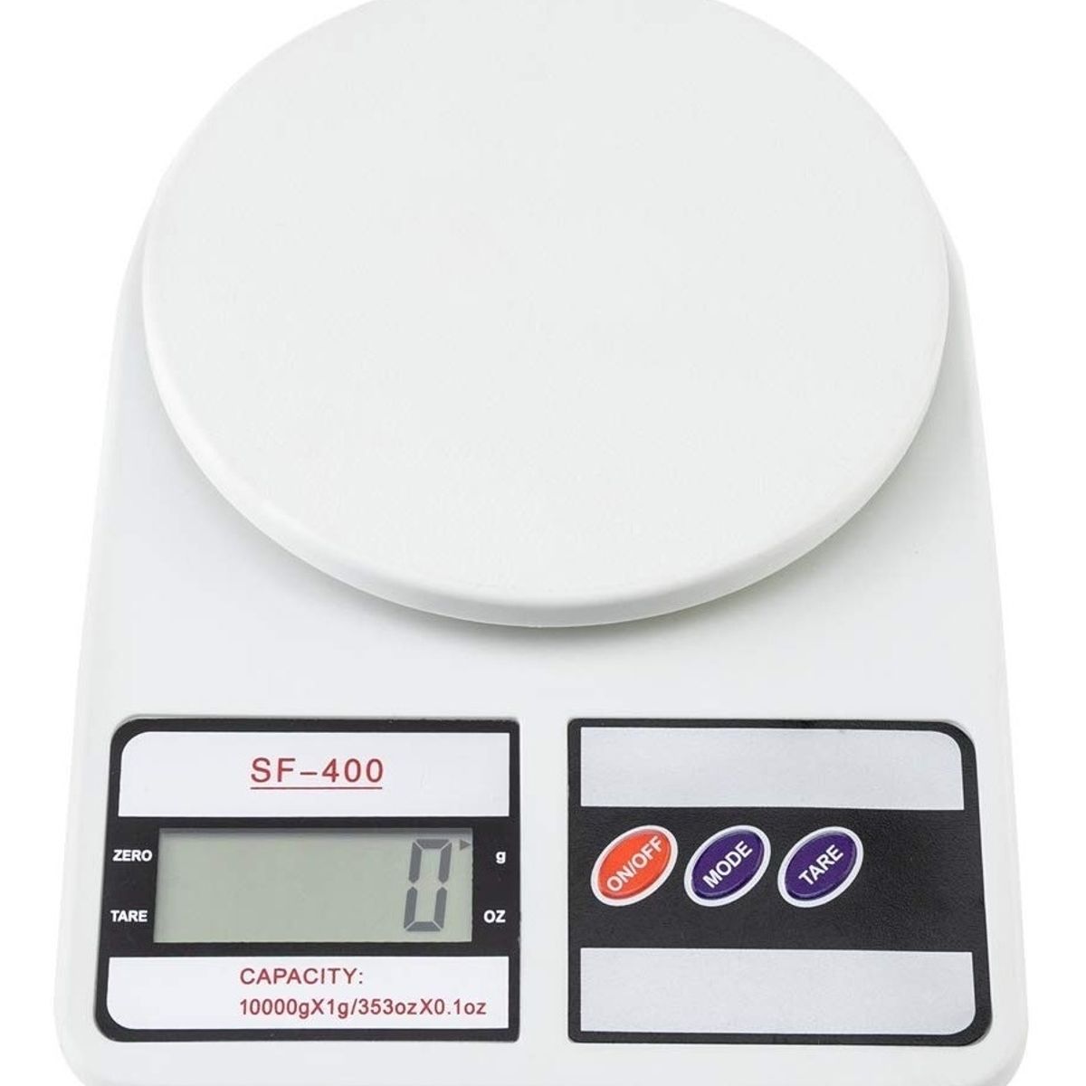 GENERICO - Balanza Pesa Digital Para Cocina Comercio 0 A 10kg Blanca