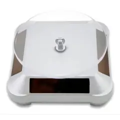 GENERICO - Exhibidor Mostrador Joyas 360 Giratorio Panel Solar/pila..